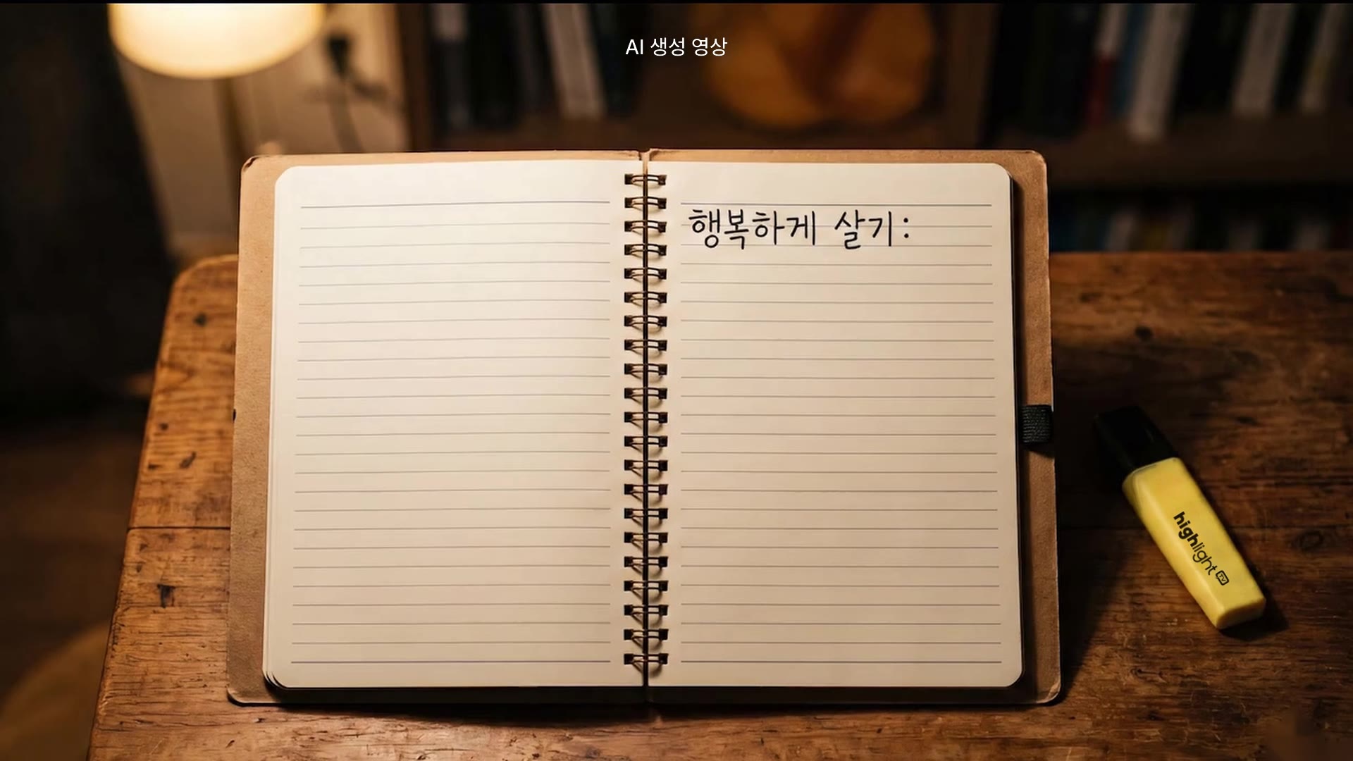 The top line: At twenty, she writes “Live happily” at the top of her diary.